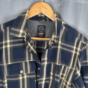 ATG All Terrain Gear X Wrangler Shirt Men's M Medium  Regular Fall Tan Hiking